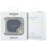 Husa casti pentru AirPods 4, Guess Silicone W 4g Charm Gua4lecg4k, negru
