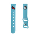 Curea pentru Garmin vivoactive 3, Hello Kitty Strap Silicone Kitty Head (Hkuwmschblb), albastru