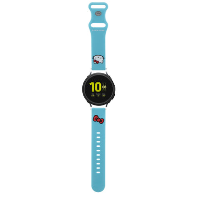 Curea pentru Garmin vivoactive 3, Hello Kitty Strap Silicone Kitty Head (Hkuwmschblb), albastru