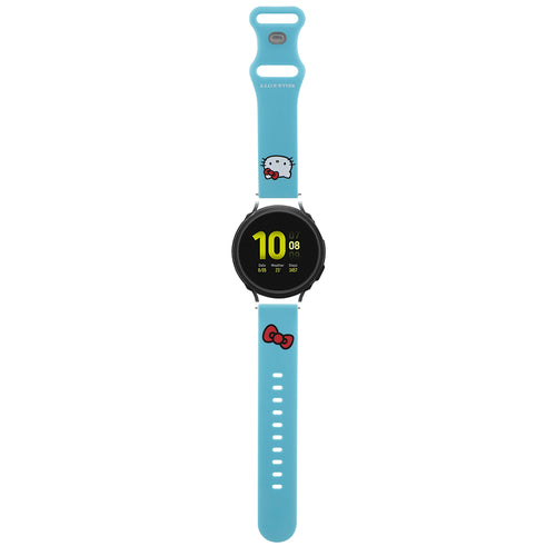 Curea pentru Garmin vivoactive 3, Hello Kitty Strap Silicone Kitty Head (Hkuwmschblb), albastru