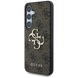 Husa pentru Samsung Galaxy S25, Guess Hardcase 4G Big Metal Logo (GUHCS25S4GMGBR), maro