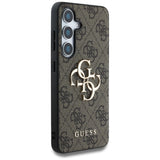 Husa pentru Samsung Galaxy S25, Guess Hardcase 4G Big Metal Logo (GUHCS25S4GMGBR), maro