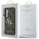 Husa pentru Samsung Galaxy S25, Guess Hardcase 4G Big Metal Logo (GUHCS25S4GMGBR), maro