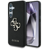 Husa pentru Samsung Galaxy S25 Plus, Guess Hardcase 4G Grained Big and Classic Logo (GUHCS25MPGT4MBK), negru