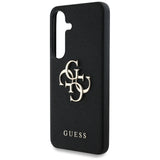 Husa pentru Samsung Galaxy S25 Plus, Guess Hardcase 4G Grained Big and Classic Logo (GUHCS25MPGT4MBK), negru