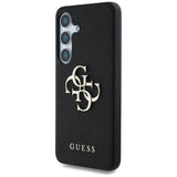 Husa pentru Samsung Galaxy S25 Plus, Guess Hardcase 4G Grained Big and Classic Logo (GUHCS25MPGT4MBK), negru