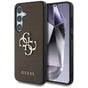 Husa pentru Samsung Galaxy S25, Guess Hardcase 4G Grained Big and Classic Logo (GUHCS25SPGT4MBW), maro
