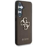 Husa pentru Samsung Galaxy S25, Guess Hardcase 4G Grained Big and Classic Logo (GUHCS25SPGT4MBW), maro