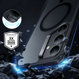 Husa pentru Samsung Galaxy S25 Plus, ESR Classic Hybrid HaloLock, negru frost