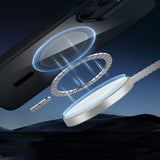 Husa pentru Samsung Galaxy S25 Plus, ESR Classic Hybrid HaloLock, negru/transparenta