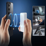 Husa pentru Samsung Galaxy S25 Plus, ESR Classic Hybrid HaloLock, negru/transparenta