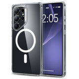 Husa pentru Samsung Galaxy S25 Ultra, ESR Classic Hybrid HaloLock, negru/transparenta