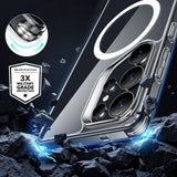 Husa pentru Samsung Galaxy S25 Ultra, ESR Classic Hybrid HaloLock, negru/transparenta