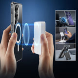 Husa pentru Samsung Galaxy S25 Ultra, ESR Classic Hybrid HaloLock, negru/transparenta