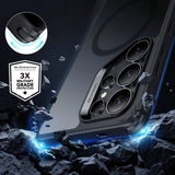 Husa pentru Samsung Galaxy S25 Ultra, ESR Classic Hybrid HaloLock, negru frost