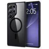 Husa pentru Samsung Galaxy S25 Ultra, ESR Classic Hybrid HaloLock, negru/transparenta