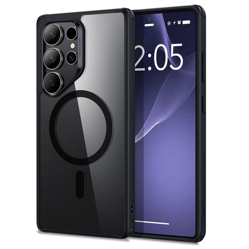 Husa pentru Samsung Galaxy S25 Ultra, ESR Classic Hybrid HaloLock, negru/transparenta