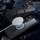 Husa pentru Samsung Galaxy S25 Ultra, ESR Classic Hybrid HaloLock, negru/transparenta