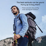 Casti wireless Havit (OWS914), cu Microfon, Bluetooth 5.3, True Wireless Stereo, ENC, USB-C, 500mAh, bej