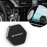 Suport auto Techsuit Suport telefon Tiny Series (HOLD210-C), Bord Prindere magnetica, Multipurpose Use, Hexagonal, 2 Placa metalicas, negru