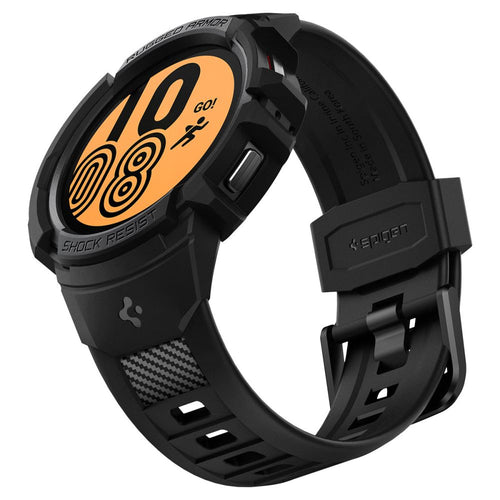 Curea smartwatch pentru Google Pixel Watch 4 41mm / Watch 5 41mm, Spigen Rugged Armor Pro, Neagră