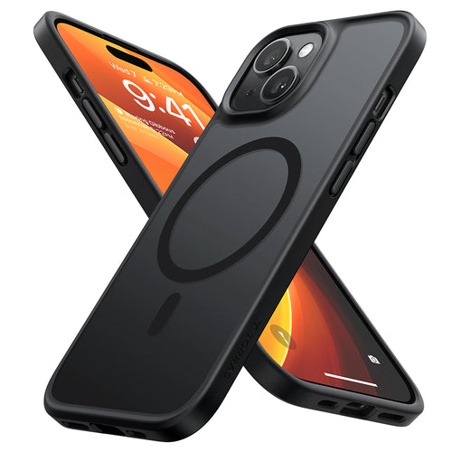 Husa pentru iPhone 15, Torras Guardian Magnetic Series, negru