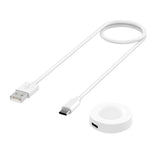 Incarcator wireless Techsuit SmartWatch Wireless Cablu de incarcare (THC2), pentru Huawei Watch GT5 Pro/GT5 /4/4 Pro/Ultimate/GT3 SE/Buds, alb