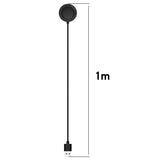 Incarcator wireless Techsuit SmartWatch Wireless Cablu de incarcare (TXC9), pentru Xiaomi Watch S4 Sport, USB, negru