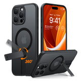 Husa pentru iPhone 16 Pro Max, Torras Pstand Spin MagSafe, negru
