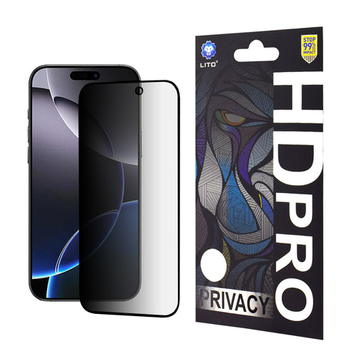 Folie de protectie pentru iPhone 16 Pro Max, Lito HD Pro Privacy