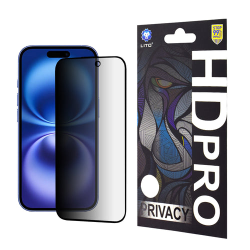 Folie de protectie pentru iPhone 16, Lito HD Pro Privacy