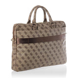 Geanta laptop Guess 4G Big Logo (GUCB15G4GFBR), 15, Luxurious Saffiano Piele, Detasabil Strap, Reglabil, maro