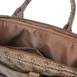 Geanta laptop Guess 4G Big Logo (GUCB15G4GFBR), 15, Luxurious Saffiano Piele, Detasabil Strap, Reglabil, maro
