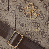 Geanta laptop Guess 4G Big Logo (GUCB15G4GFBR), 15, Luxurious Saffiano Piele, Detasabil Strap, Reglabil, maro