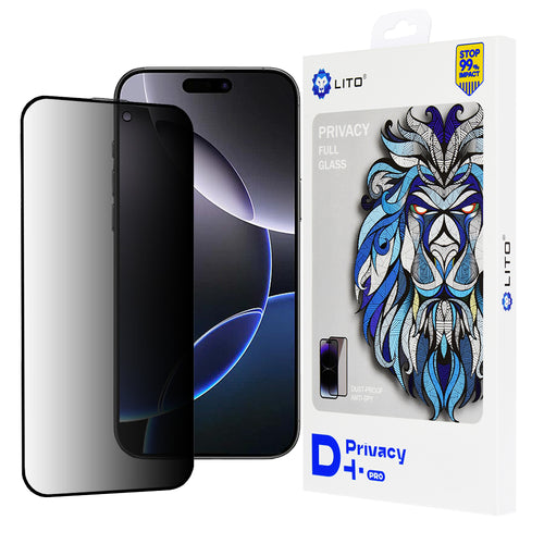 Folie de protectie pentru iPhone 16 Pro Max, Lito D+ Pro Privacy