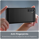 Husa pentru Samsung Galaxy A14 5G, Techsuit Carbon Silicone, albastru