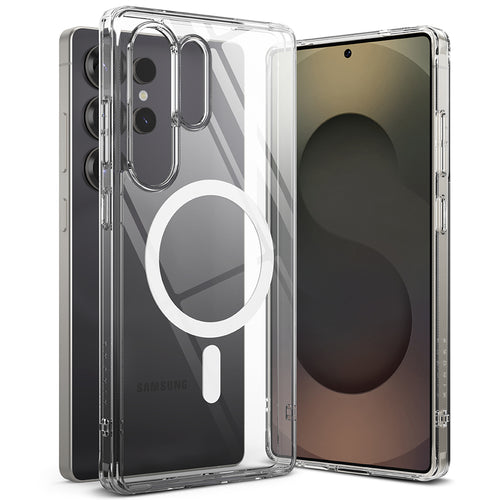 Husa pentru Samsung Galaxy S25 Ultra, Ringke Fusion MagSafe, transparenta