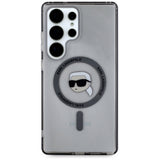 Husa pentru Samsung Galaxy S25 Ultra, Karl Lagerfeld IML MagSafe (KLHMS25LHLSKIK), negru
