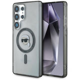 Husa pentru Samsung Galaxy S25 Ultra, Karl Lagerfeld IML MagSafe (KLHMS25LHLSKIK), negru