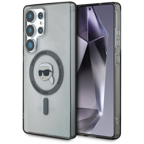 Husa pentru Samsung Galaxy S25 Ultra, Karl Lagerfeld IML MagSafe (KLHMS25LHLSKIK), negru