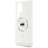 Husa pentru Samsung Galaxy S25 Ultra, Karl Lagerfeld IML MagSafe (KLHMS25LHLSKIH), alb