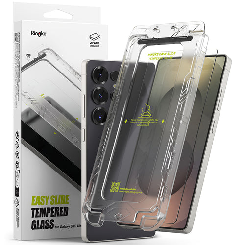 Folie de protectie pentru Samsung Galaxy S25 Ultra, Ringke Easy Slide Tempered Glass (2 pack)