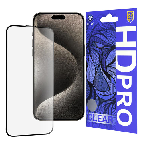 Folie de protectie pentru iPhone 15 Pro Max, Lito HD Pro Clear