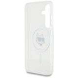 Husa pentru Samsung Galaxy S25, Karl Lagerfeld IML MagSafe (KLHMS25SHLSCHH), alb