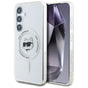 Husa pentru Samsung Galaxy S25, Karl Lagerfeld IML MagSafe (KLHMS25SHLSCHH), alb