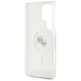 Husa pentru Samsung Galaxy S25 Ultra, Karl Lagerfeld IML MagSafe (KLHMS25LHLSKCH), alb