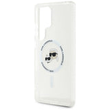 Husa pentru Samsung Galaxy S25 Ultra, Karl Lagerfeld IML MagSafe (KLHMS25LHLSKCH), alb