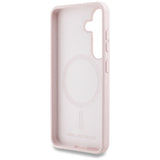 Husa pentru Samsung Galaxy S25 Plus, Karl Lagerfeld Silicone Double Heads MagSafe (KLHMS25MSKCHTCP), roz