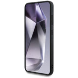 Husa pentru Samsung Galaxy S25 Plus, Guess 4G Circle Classic Logo MagSafe (GUHMS25MP4PGRSGB), albastru
