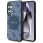Husa pentru Samsung Galaxy S25 Plus, Guess 4G Circle Classic Logo MagSafe (GUHMS25MP4PGRSGB), albastru